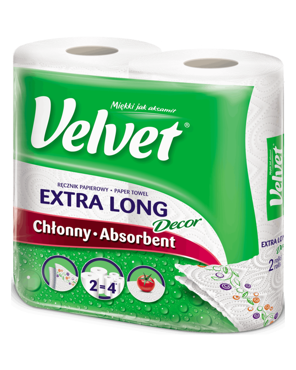 Бумажные полотенца Velvet Extra Long